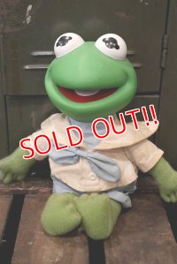 ct-180901-173 Baby Kermit / 1980's Rubber Head Plush Doll
