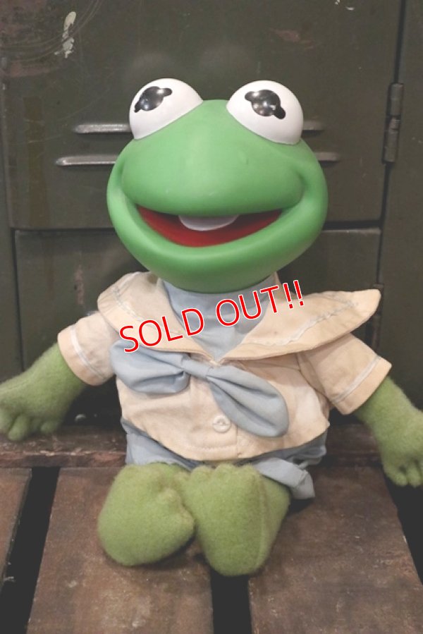画像1: ct-180901-173 Baby Kermit / 1980's Rubber Head Plush Doll