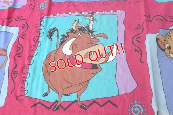 画像4: ct-180901-170 Lion King / 1990's Flat sheet (Twin)