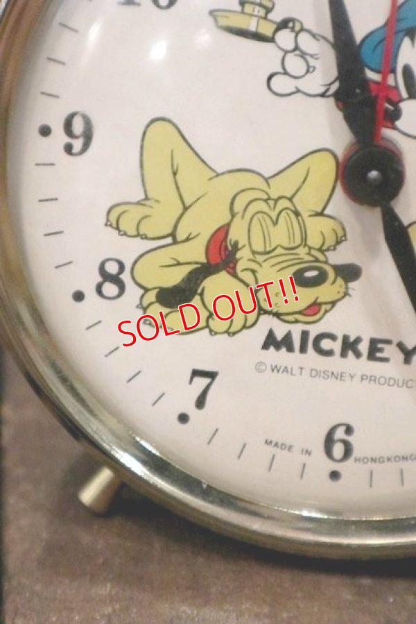 画像3: ct-180901-152 Mickey Mouse & Pluto / BRADLEY 1960's-1970's Alarm Clock