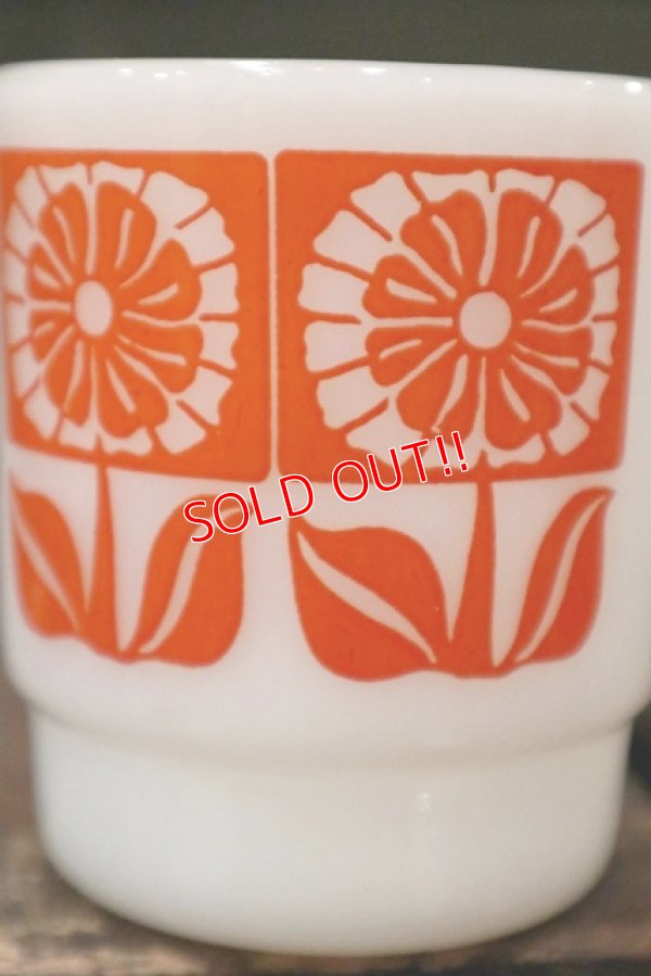 画像2: ct-180901-224 Fire-King / 1960's Stacking Mug Gerbera Orange