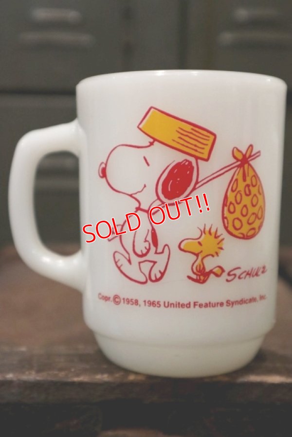 画像1: ct-180901-222 Snoopy / Anchor Hocking 1970's-1980's Come Home 9oz Mug