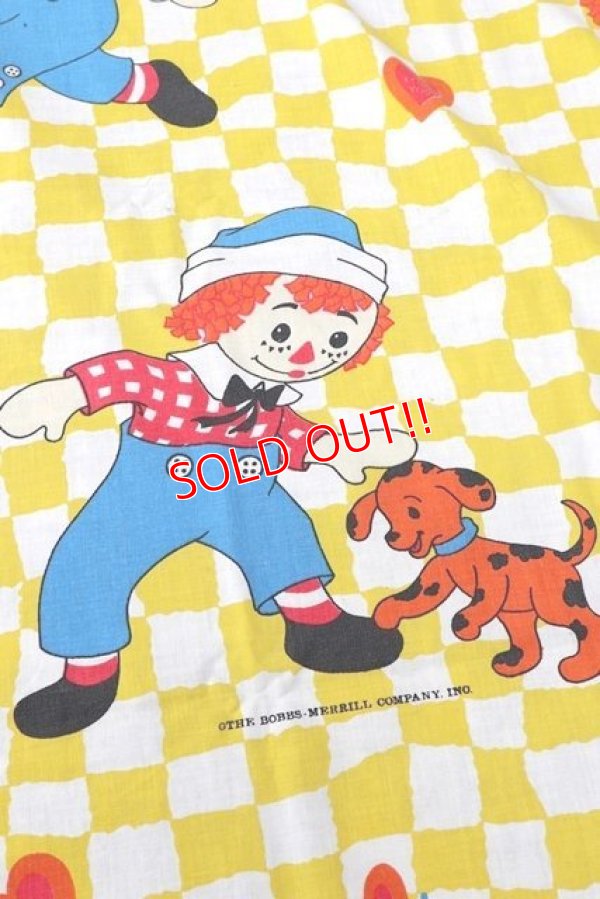 画像3: ct-180901-167 Raggedy Ann & Andy / 1980's Flat Sheet (Twin)