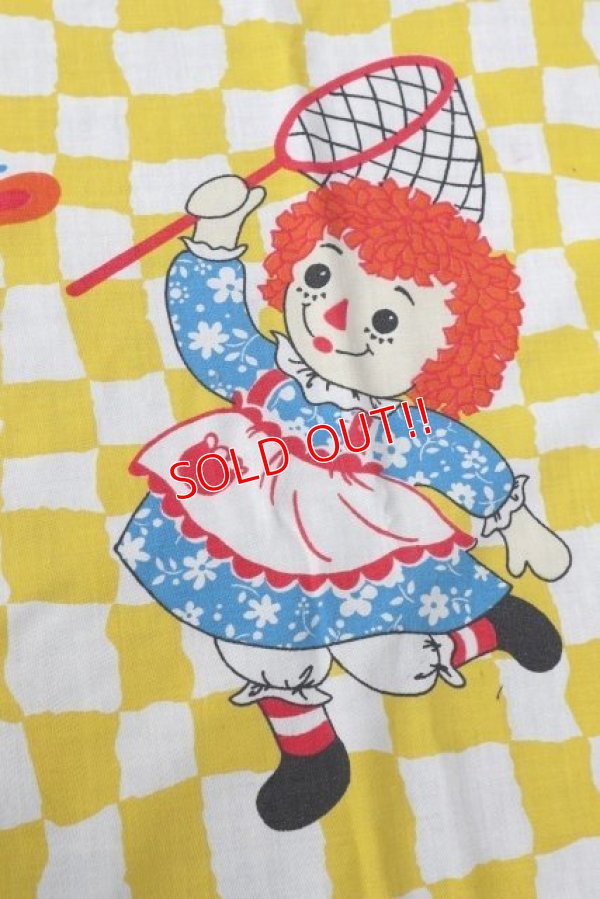 画像4: ct-180901-167 Raggedy Ann & Andy / 1980's Flat Sheet (Twin)