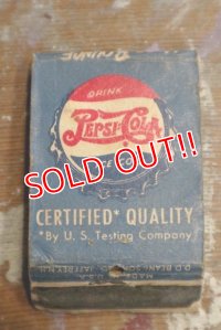 dp-180901-16 Pepsi / 1940's Match Book