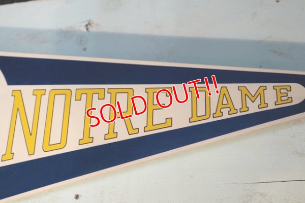 画像3: dp-180801-93 University of Notre Dame / 1970's Pennant Wall Clock