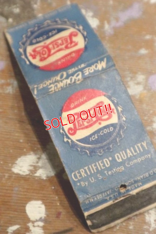 画像3: dp-180901-16 Pepsi / 1940's Match Book