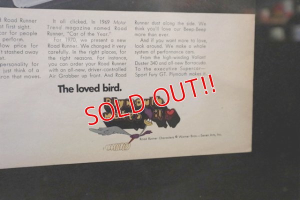 画像3: ct-180901-227 Chrysler Plymouth Road Runner / 1970's Advertising