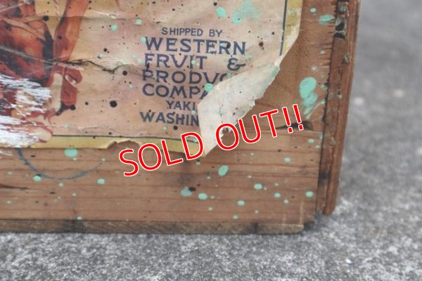 画像3: dp-181001-01 Western Brand / Washington State Apples Vintage Wood Box