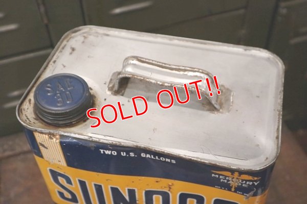 画像9: dp181001-03 SUNOCO / 1950's 2 Gallons Motor Oil Can