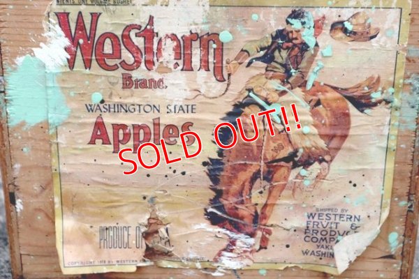 画像1: dp-181001-01 Western Brand / Washington State Apples Vintage Wood Box