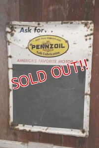 dp-181001-06 PENNZOIL / 1960's Chalk Board