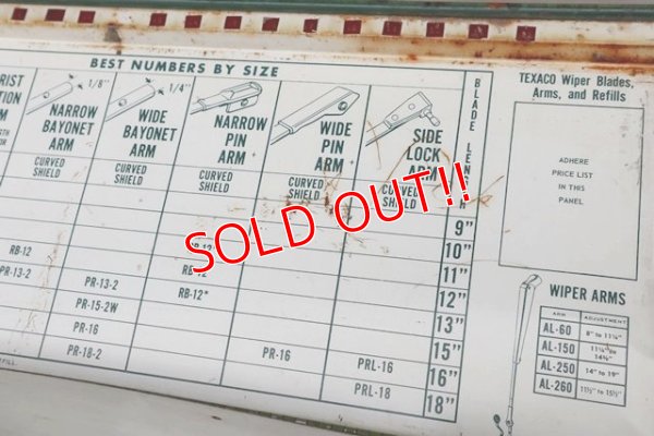 画像11: dp-181001-04 TEXACO / 1960's Wiper Blade Cabinet