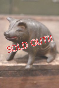 dp-180901-21 late 1800's〜early 1900's Penny Bank "Pig"