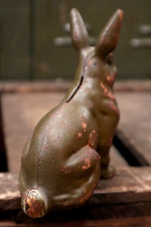 画像4: dp-180901-20 late 1800's〜early 1900's Penny Bank "Rabbit"