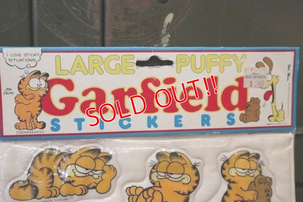 画像2: ct-181001-10 Garfield / 1978 Large Puffy Stickers