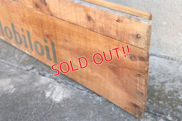 画像5: dp-181001-10 Mobiloil / 1940's Wood Sign
