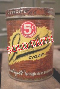 dp-181001-26 JUSTRITE CIGAR / Vintage Can