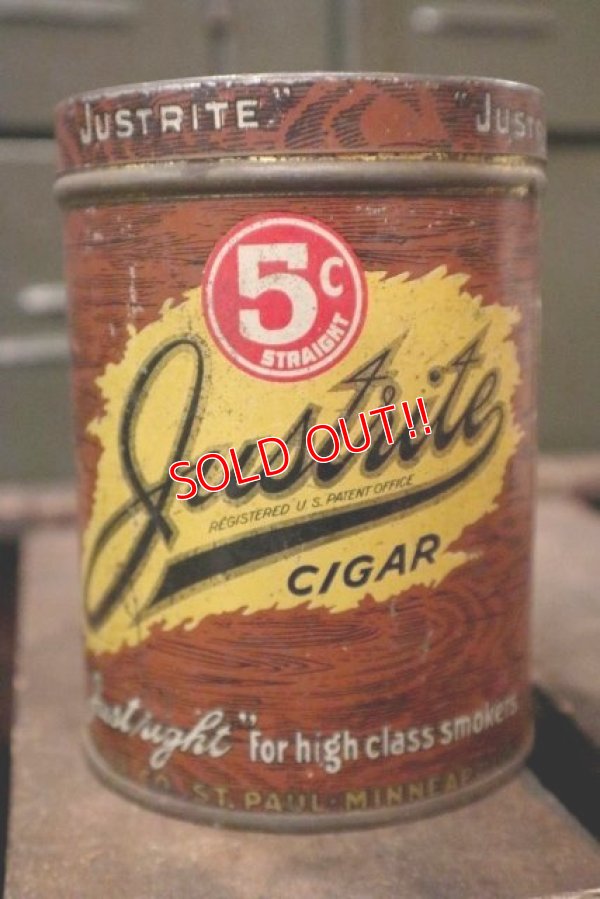 画像1: dp-181001-26 JUSTRITE CIGAR / Vintage Can