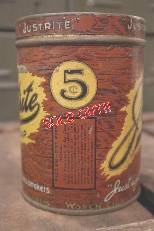 画像4: dp-181001-26 JUSTRITE CIGAR / Vintage Can