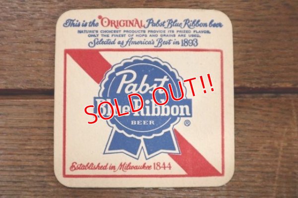 画像1: dp-181001-47 Pabst Blue Ribbon / Vintage Coaster