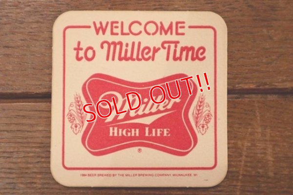 画像1: dp-181001-49 Miller High Life / Vintage Coaster