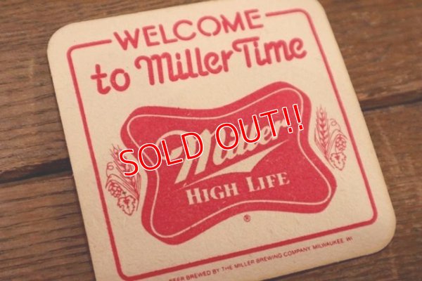 画像2: dp-181001-49 Miller High Life / Vintage Coaster