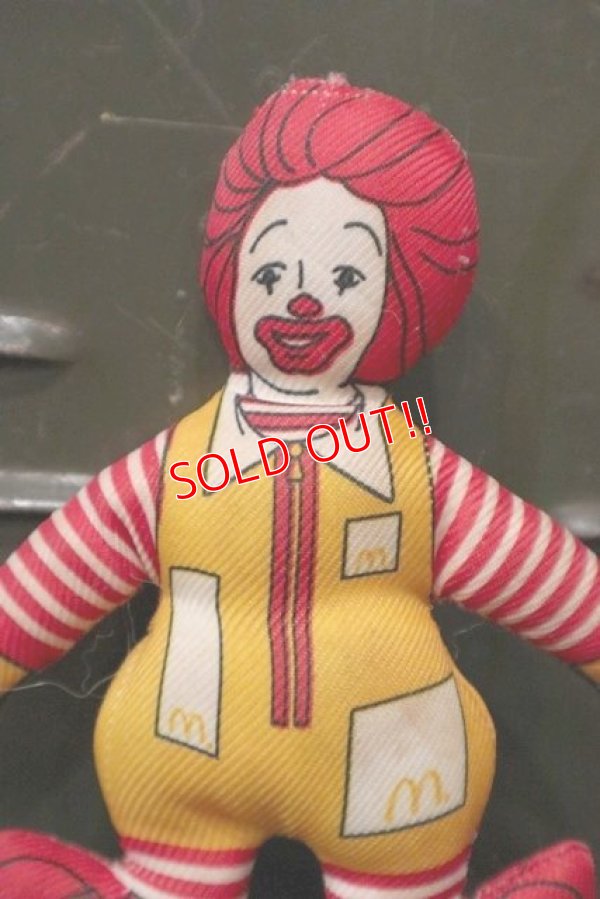 画像2: ct-181101-01 McDonald's / Ronald McDonald 1980's mini Cloth Doll