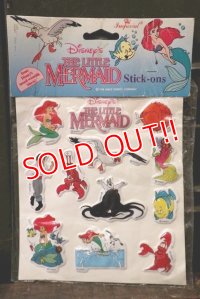 ct-181031-18 Little Mermaid / 1991 Stick-Ons Puffy Stickers