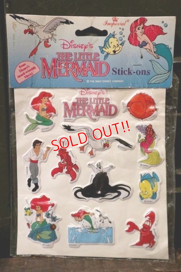 画像1: ct-181031-18 Little Mermaid / 1991 Stick-Ons Puffy Stickers