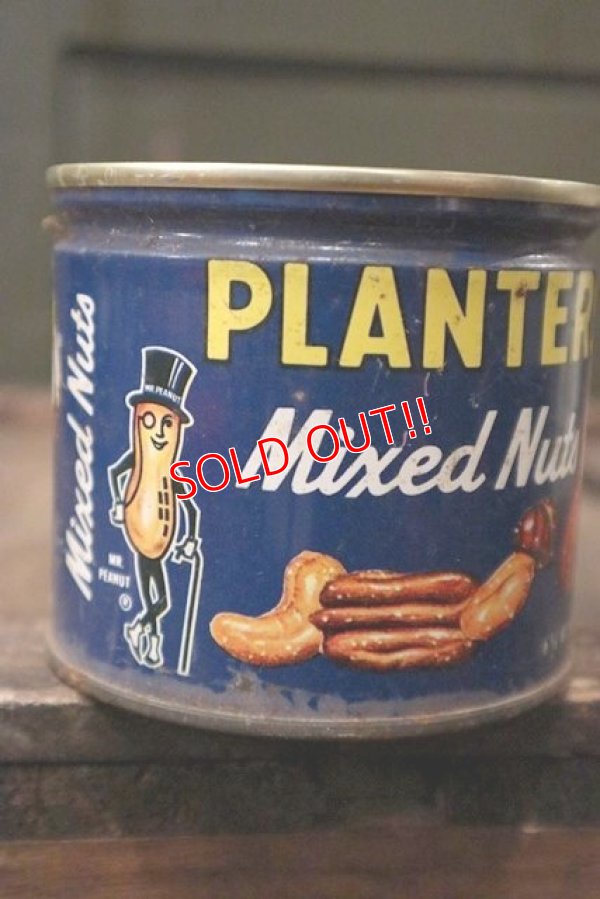 画像3: dp-181101-08 Planters / Mr.Peanuts 1960's Mixed Nuts Tin Can