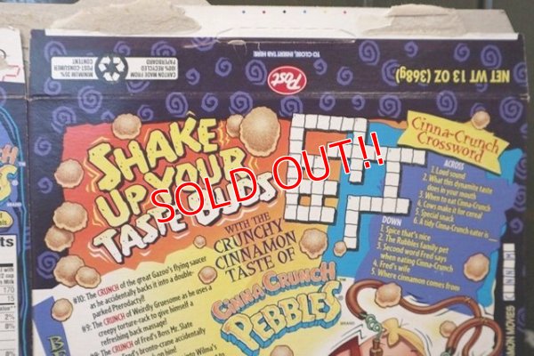 画像6: dp-181101-50 The Flintstones / Post 1995 Cinna-Crunch Pebbles Cereal Box