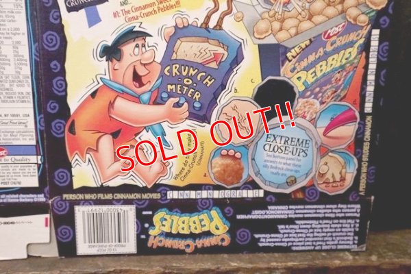 画像8: dp-181101-50 The Flintstones / Post 1995 Cinna-Crunch Pebbles Cereal Box