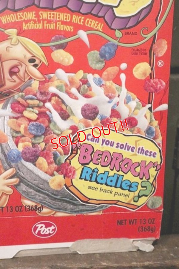 画像3: dp-181101-50 The Flintstones / Post 1995 Fruity Pebbles Cereal Box