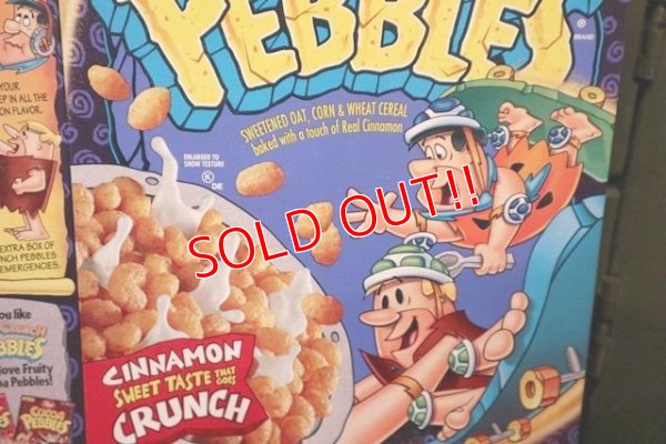 画像3: dp-181101-50 The Flintstones / Post 1995 Cinna-Crunch Pebbles Cereal Box