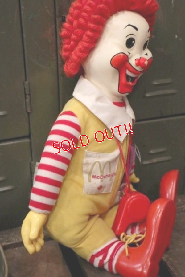 画像9: ct-181101-37 McDonald's CANADA / Hasbro Ronald McDonald 1978 Whistle Doll