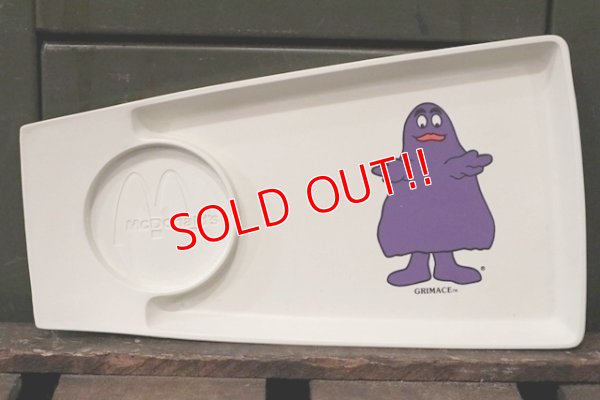 画像1: ct-181101-41 McDonald's / Plastic Food Tray "Grimace"