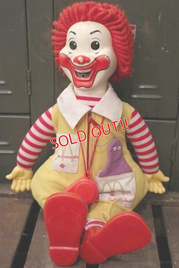 画像2: ct-181101-37 McDonald's CANADA / Hasbro Ronald McDonald 1978 Whistle Doll