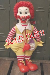 ct-181101-37 McDonald's CANADA / Hasbro Ronald McDonald 1978 Whistle Doll