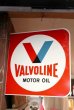 画像1: dp-181101-42 VALVOLINE / 1960's w-side sign (1)