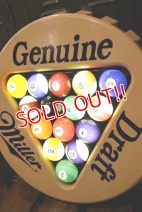dp-181101-24 Miller / 1980's-1990's Billiard Lighted Sign