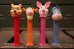 画像1: pz-130917-04 Winnie the Pooh / 1990's PEZ Dispenser set of 4 (1)