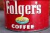 画像2: dp-181101-50 Folger's Coffee / Vintage Tin Can (2)