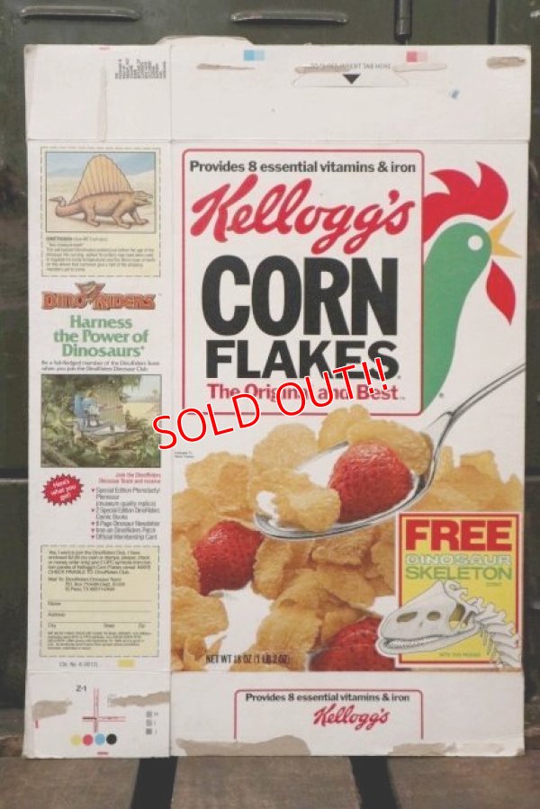 画像1: ad-130507-01 Kellogg's / CORN FLAKES 1986 Cereal Box