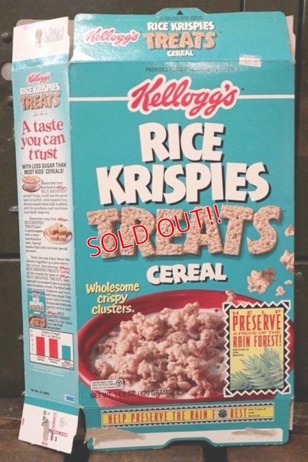 画像1: ad-130507-01 Kellogg's / RICE KRISPIES TREATS 1992 Cereal Box