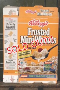ad-130507-01 Kellogg's / Frosted Mini-Wheats 1993 Cereal Box "Ren and Stimpy"