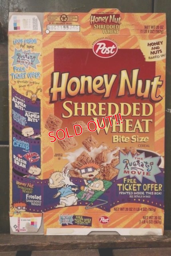 画像1: ad-130507-01 Post / Honey Nut Wheat 1995 Cereal Box "Rugrats"