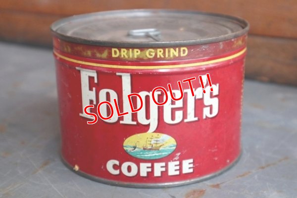 画像1: dp-181101-50 Folger's Coffee / Vintage Tin Can