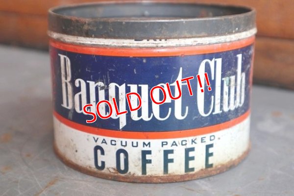 画像1: dp-181101-56 Banquet Club Coffee / Vintage Tin Can