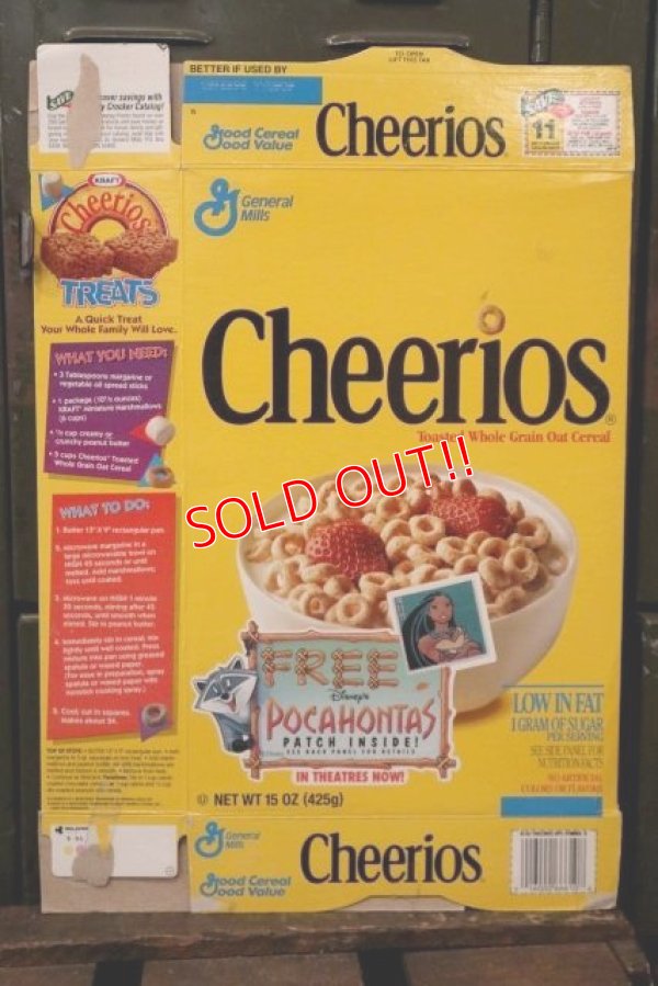 画像1: ad-130507-01 General Mills / Cheerios 1995 Cereal Box "Pocahontas"